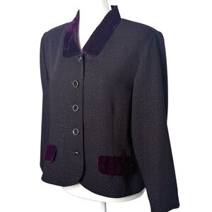 Vintage Leslie Fay Purple Blazer